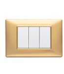 Placa ornament 1modul Vimar(Plana) Tehno-polimer matt gold 