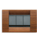 Placa ornament 2 module Vimar(Idea)wood mahogany