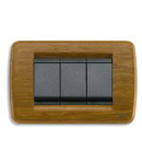 Placa ornament 2 module Rondo Vimar(Idea)wood teak 