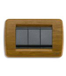 Placa ornament 3 module Rondo Vimar(Idea)wood teak 