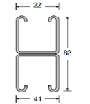 Canale dimensiunea 82x41x.2.5mm, pentru Sisteme FOTOVOLTAICE