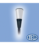 Corp  de iluminat pietonal, 26W fluo-compact gri transparent refl. OL, AVIS 02M ( fara brate) IP66, ELBA