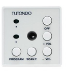 Unitate de control audio pentru 2 surse sunet stereo,  alb, TUTONDO