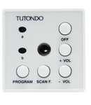 Unitate de control audio pentru 2 surse sunet stereo,  crom metal ( argintiu),  TUTONDO