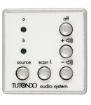  Unitate de control audio pentru 2 surse de sunet stereo / mono, negru (gri antracit), TUTONDO