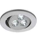 Spot TRITON 3 LED,gri,lumina rece