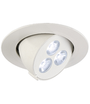 Spot TRITON GIMBLE LED 3x1W, gri,lumina calda