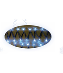 Sir luminos SL20-BW: 200 LED-uri albastre, L=20m, cablu alb