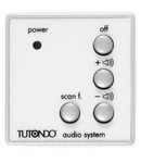 Unitate de control audio pentru 1 sursa de sunet, de control al functiei , volumului, on / off, crom metal, TUTONDO