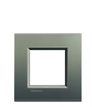 PLACA ORNAMENT, 2 MODULE, GRI, LIVING LIGHT, BTICINO