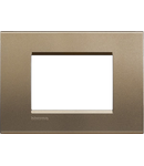 PLACA ORNAMENTALA, 3 MODULE, METAL, LIVING LIGHT, BTICINO 