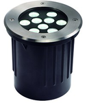 DASAR 9x1W,inox,lumina rece