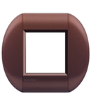  Placa ornament ,2 module, caramiziu inchis, living light, BTICINO