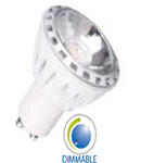 LED Spotlight -  7W GU10 ??? Chip alb cald Estompat VT-2999D