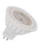 LED Spotlight - 4 * 1W GU5.3 12V plastic alb cald VT-1834