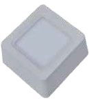 Spot LED de suprafata patrat alb - 8W, W/O driver, VT-1408 SQ