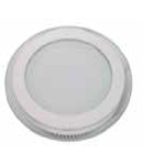 Panel LED spot din sticla, rotund alb - 12W, VT- 1202 G