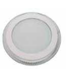 Panel LED spot din sticla, rotund alb - 18W, VT- 1802 G