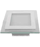 Panel LED spot din sticla, patrat  alb cald - 18W, VT- 1802 G