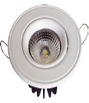 LED Spot 5W COB, rotund cu schimbare unghi, corp alb, VT-1105RD