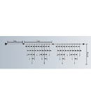 GHIRLANDA EXTENSIBILA 180 LEDURI ALB CALD+CABLU TRANSPARENT 5M