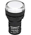 Lampa de semnalizare cu LED, monobloc, 24V-AC/DC, alb