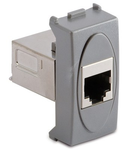 Priza RJ45 Cat.5e FTP ecranata, argintie