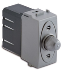 Dimmer pentru sarcina rezistiva cu buton comutator, compatibil cu filtru RFI, 100-500W/230V~ AC, argintiu