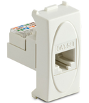 Priza RJ45 Cat.5e UTP, 8/8 contacte, alb