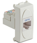 Priza RJ45 Cat.6 UTP neecranata, alb