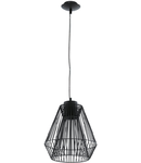 Lampa suspendata Piastre,neagra,1x7w,cablu negru