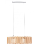 Lampa suspendata Narola,2x60w,lemn natur