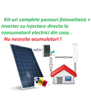 Kit complet Inverter+ panouri fotovoltaice 230v max 3.6kw