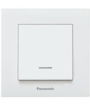 Intrerupator cu LED Karre Plus Panasonic alb