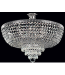 Candelabru Diamant crystal Palace 6 becuri dulie normala E27 230V Diam 50cm H45cm Nichel