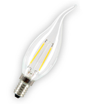 Bec LED Filament,2 w,E14,lumina calda,bulb sticla tip flacara lumanare 
