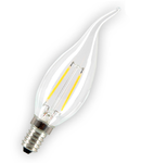 Bec LED Filament,2 w,E14,lumina rece,bulb sticla tip flacara lumanare 