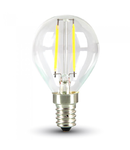 Bec LED Filament,2 w,E14,lumina calda,bulb sticla P45