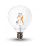 Bec LED Filament,10 w,E27,lumina calda,bulb sticla G125