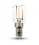 Bec LED Filament,2 w,E14,lumina calda,bulb sticla ST26