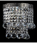 Aplica Diamant Crystal Gala,1 x E14, 230V, D.16cm,H.17 cm,Nichel