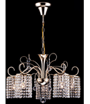 Candelabru Diamant Crystal Leona,5 becuri dulie E27, 230V,D.60cm, H.86 cm,Auriu