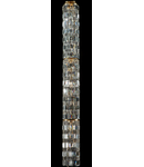 Candelabru Diamant Crystal Niagara,12 becuri dulie E14, 230V,D.27cm, H.250 cm,Auriu