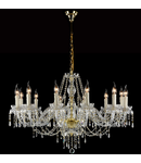 Candelabru Diamant Crystal Adel,12 becuri dulie E14, 230V,D.82cm, H.67 cm,Auriu