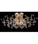 Candelabru Diamant Crystal Frost,8 becuri dulie G9, 230V,D.65cm, H.30 cm,Bronz