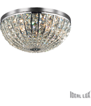 Plafoniera Calypso cu abajur sferic si decoratiuni de cristal 6x40W 