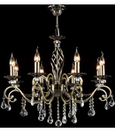 Candelabru Elegant Grace,8 becuri dulie E14, 230V,D.72cm, H.59 cm,Bronz