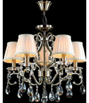 Candelabru Elegant Estelle,5 becuri dulie E14, 230V,D.56cm, H.51 cm,Bronz