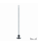 Lampa de podea Flam, 3 becuri, dulie T5, D:220mm, H:1400mm, Crom