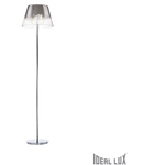 Lampa de podea Cylinder, 2 becuri, dulie E27, D:400mm, H:1750mm, Crom